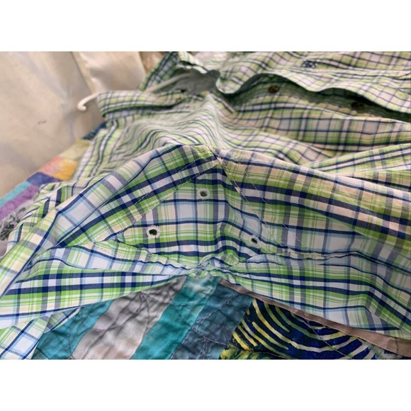 Ariat Pro Series Mens Size Medium Button Front Long Sleeve Shirt Plaid - Picture 7 of 11